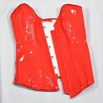 Blizganti PVC odos korsetas Krūtinės atrama Pilvo stangrinimas Liekninanti juosmens shapewear 3XL juoda