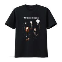 Malice Mizer Visual Kei Black Photoshoot Heavy Cotton T Shirt Band Rock Style  vintage Washed Stylish Unisex Comfortable XS black