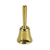 Triple Moon Pentacle Hand Bell Meditation Ceremony Tarot Readings Altar A beige