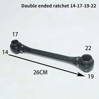 8-in-1 Ratchet Wrench Set, Bidirectional Quick Release Double Head Spanner, Rust-Resistant Multitool for Home Repair gray