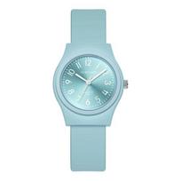 Yousheng Women Watch Round Dial Candy Color Silicone Strap Quartz Movement Ladies Girls Casual Wristwatch Fashion Jewelry Birthday Gift mėlyna