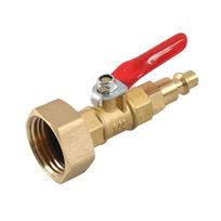 Žieminis išpūtimo adapteris 3/4 colio išorinis GHT sriegis greitai jungiamas kištukas su rutuliniu ventiliu antifrizo išpūtimo vandens adapteris žalvarinis