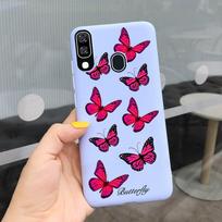 Skirtas mielam Samsung Galaxy A40 A405F dėklui Cactus Butterfly Matinis plonas minkštas telefono galinis dangtelis, skirtas Samsung A40 A 40 2019 GalaxyA40 krepšiui Samsung A40 white