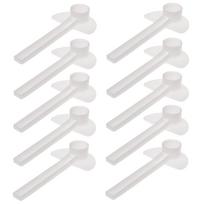 10 VNT Bitininkystės Bitės Plastikinis Maitintuvo Dangtelis Laistymas Medaus Maitintuvai Sodas Bitės Vandens Gėrimas Girdyklės Maitinimo Įrankiai Įranga Reikmenys balta