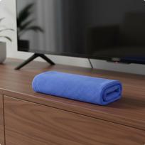 Screen Cleaning Cloth Machine Washable Microfiber Fiberless Electronics Wipe for 20-20cm white