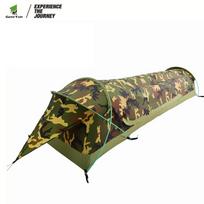 Ultralight One Person Tunnel Tent Outdoor Camping Survival Single Tent kamufliažas
