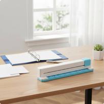 30 Hole Punch Accurate Alignment 30Hole Paper Simple to Use Stationery Tool for School, Manual Hole Punch white