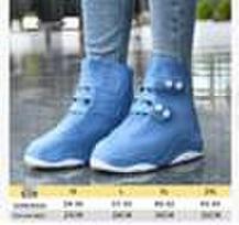 Vandeniui atsparūs neslystantys silikoniniai antbačiai vyrams ir moterims - Puikiai tinka lietingoms dienoms M (Shoe Size 34-36) gray