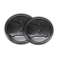 2026 Hot For SKODA ABS 80/90/100mm Car Front Hood Badge Hood S Sticker Trunk Badge For Skoda S Rapid Octavia Fabia Superb Kodiaq hkpx25 2pcs 80mm black