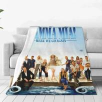 Mamma Mia! Vėl prasideda Minkštas Šiltas Antklodė Romantiška Komedija Iškylos Metamas pledas Žieminis Individualus Flanelinis Lovatiesė Lovos Uždangalas Size: 75*100cm, Weight: 230 GSM gray