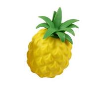 20 cm didelis ananaso minkštas žaislas, TPR miltų pripildytas minkštas greitai atšokantis streso mažinimo dekompresijos fidget žaislas yellow