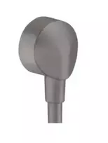Hansgrohe Fixfit sieninis prijungimas E be atbulinio srauto vožtuvo, juodas šlifuotas chromas 27454340