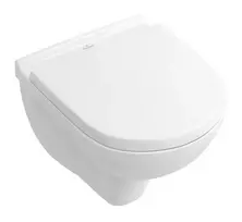 Villeroy & Boch O.novo - Pakabinamas unitazas Compact, su minkšto uždarymo dangčiu, DirectFlush, CeramicPlus, Alpine White 5688HRR1