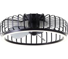 Brilliant - LED lubinis šviestuvas su ventiliatoriumi CAPO LED/36W/230V, juodas + nuotolinis pultas