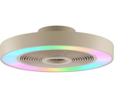 Brilliant - LED RGBW lubinis šviestuvas su ventiliatoriumi CATANIA LED/37W/230V smėlio spalvos + nuotolinis pultas