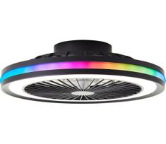 Brilliant - PALMERO LED RGBW lubinis šviestuvas su ventiliatoriumi LED/40W/230V, smėlio spalvos + su nuotoliniu pulteliu