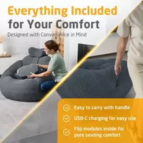 Medisana RS150 Bubble Sofa su masažu tamsiai pilka