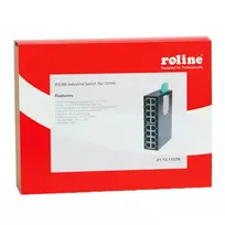 ROLINE pramoninis Fast Ethernet komutatorius 5 prievadų 10/100Mbps nevaldomas DIN bėgiui IP30