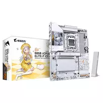 GIGABYTE B850 AORUS ELITE-P ICE AM5 ATX pagrindinė plokštė, 4xDDR5, PCIe 5.0, 2.5GbE, Wi-Fi 6E, balta