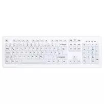 CONTOUR DESIGN Active Key AK-C8100 pilno dydžio belaidė klaviatūra (RF 2.4 GHz, membraninė, balta, QWERTZ)