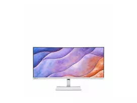 Lenovo L34W-4C 34 colių lenktas WQHD Ultrawide IPS monitorius 120Hz, 150mm aukščio reguliavimas, Cloud Grey