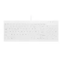 Contour ACTIVE KEY Higienos Kompaktiška Itin plona Laidinė USB Klaviatūra Juoda (AK-C7012F-UVS-W/FR)