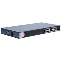 Hikvision DS-3E1520P-EI(O-STD) 20 prievadų Gigabit valdomas PoE+ komutatorius, 16x PoE+ 230W, 2x SFP