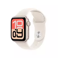 Apple Watch SE 3 GPS 40mm Starlight aliuminio korpusas su Starlight sportiniu dirželiu M/L - Model A3324