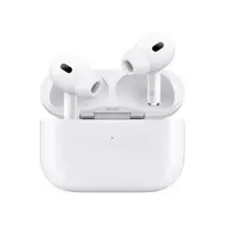 Apple AirPods Pro (2nd Generation) su MagSafe įkrovimo dėklu (USB-C) – balti, aktyvus triukšmo slopinimas ir Bluetooth 5.3