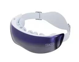 SKG KS700-E akių masažuoklis su oro slėgiu, šiluma ir Bluetooth – baltas