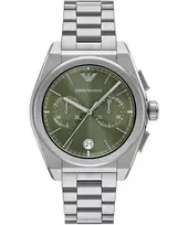 Armani vyriškas nerūdijančio plieno chronografo laikrodis AR11640, 43 mm
