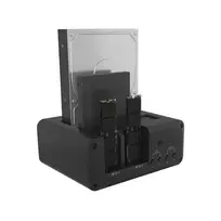 Icy Box Club Case 2925 4 vietų prijungimo stotelė – 2x M.2 NVMe ir 2x 2.5/3.5 SATA HDD/SSD, USB 3.2 Gen 2 (10Gbps)