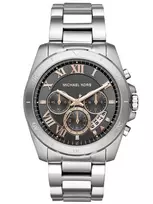 MICHAEL KORS vyriškas laikrodis MK8609 analoginis kvarcinis chronografas, 50 mm mėlynas ciferblatas ir plieninė apyrankė