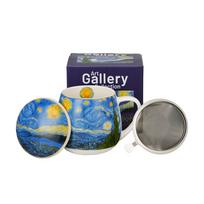 Puodelis su sieteliu Starry Night by Van Gogh, 430 ml