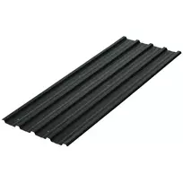 "Outsunny" 12 vienetų Trapecinis lakštas 129x45cm 7m² Cinkuotas stogo lakštas 0,25 mm Oro sąlygoms atsparus profiliuotas lakštas Cinkuotos plieninės stogo plokštės Stogo plokštės Gofruoto plieno lakštų plokštės stoginei stoginei Tamsiai pilka