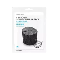 Lebelage Charcoal Solution Mask Pack lakštinė veido kaukė, 25 g.