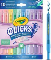 Crayola - Clicks Retractable Markers 10 Pcs - Pastel (358-588378)
