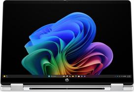 HP OmniBook 5 Flip NG AI 14-km0001nnx - Ultra 7 355, 32GB LPDDR5X 7467 on-board, 512GB , Touch/14.0 2K (1920x1200) OLED, Glacier Silver DF+ AI logo - 5MP IR TNR, Not Included 65W AC Adapter, Win 11 Home, 1 years / DL5T3EA#ABB