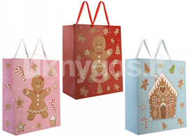 Dovanų maišelis „SNOW WHITE: Gingerbread Family“, XL, įvairių dizainų
