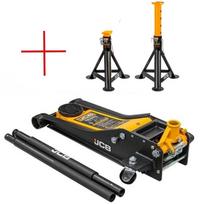 Hidraulinis domkratas 3T JCB-TH33013 + Stovai cilindriniai 3T JCB-TH53013