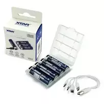 XTAR 4x R6/AA 1.5V Li-ion 2450mAh USB-C Box