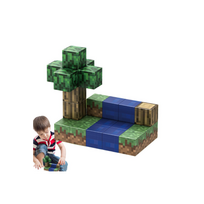 Minecraft magnetinis blokelių / kaladėlių rinkinys - 27 dalys