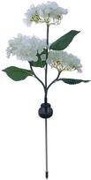 Įsmeigiamas šviestuvas su saulės baterija Forever Sunari Hydrangeas, IP44, balta sp./žalia sp.