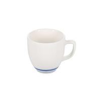Baltos spalvos/mėlynos spalvos iš porceliano puodelis kapučino 200 ml Azul – BonBistro