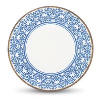 Baltos spalvos/mėlynos spalvos iš porceliano lėkštė ø 27 cm Azul – BonBistro