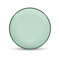 Žalios spalvos desertinė iš akmens masės lėkštė ø 18 cm Duo – ONA