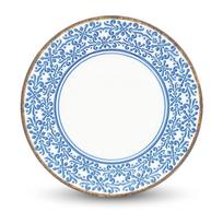 Baltos spalvos/mėlynos spalvos desertinė iš porceliano lėkštė ø 21 cm Azul – BonBistro