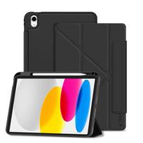 Juodas atverčiamas dėklas Tech-Protect SC Pen Origami planšetei Apple iPad 10.9” 10 / 2022 / 11” 11 2025