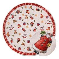 Apvalios formos kilimas raudonos spalvos su Kalėdų motyvu ø 150 cm Red Christmas – Villeroy&Boch