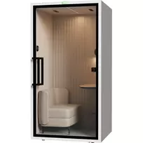 SOUNDBOX INC ARTPod+ SM garso izoliacijos kabina vienam asmeniui, balta